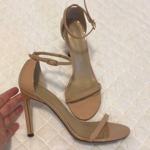 Stuart Weitzman Nudistsong Nude Ankle Strap Sandal